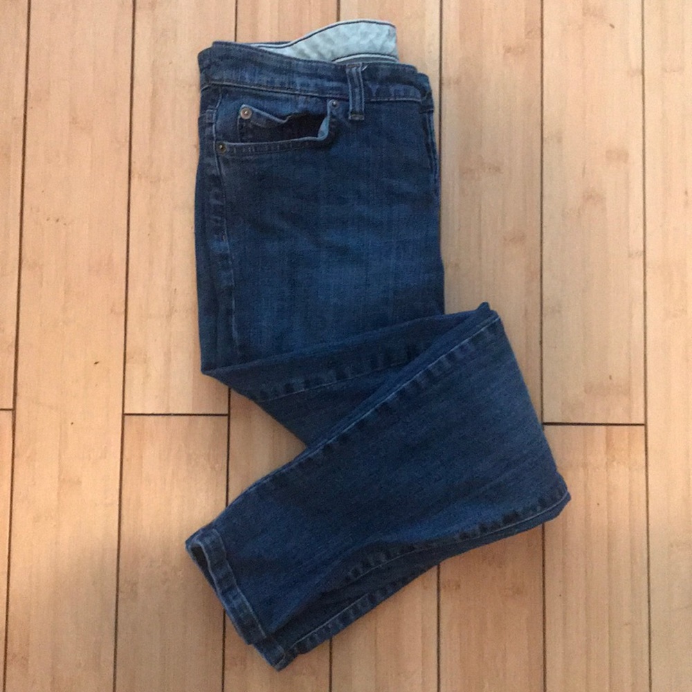 Lands End Canvas Button Fly Jean